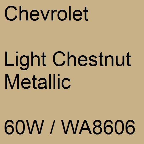 Chevrolet, Light Chestnut Metallic, 60W / WA8606.